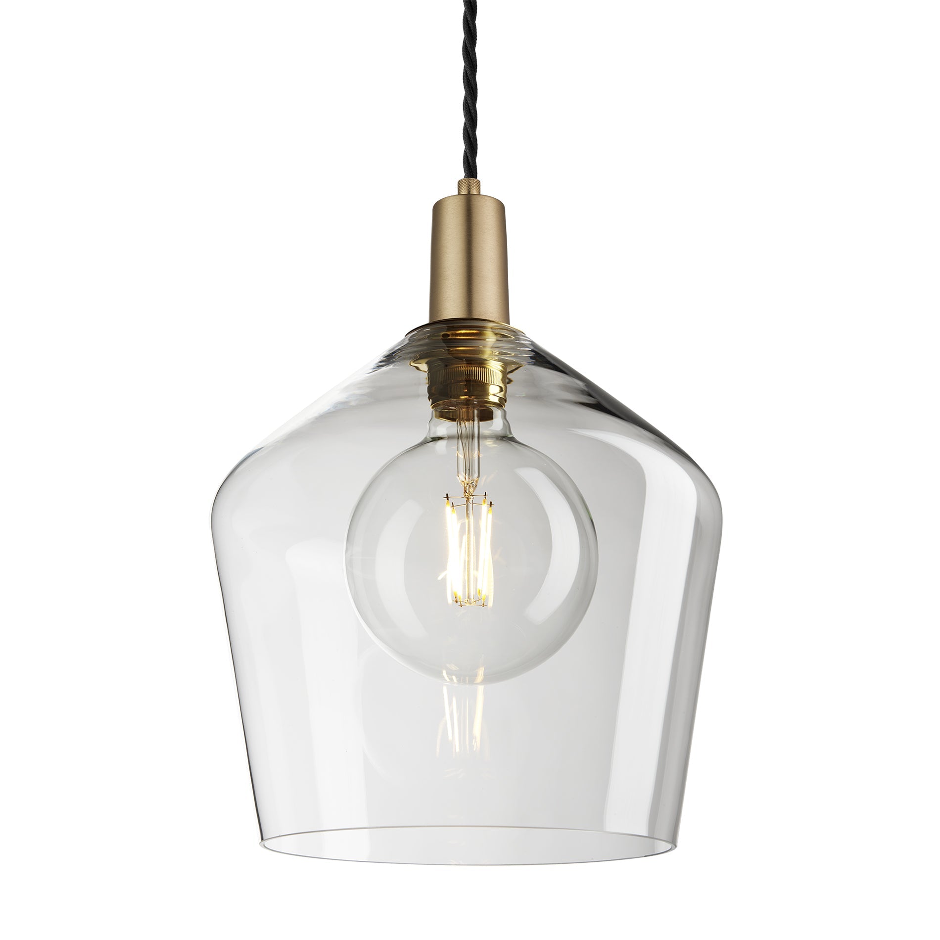 Sleek Schoolhouse Pendant – 10 Inch Glass Shade