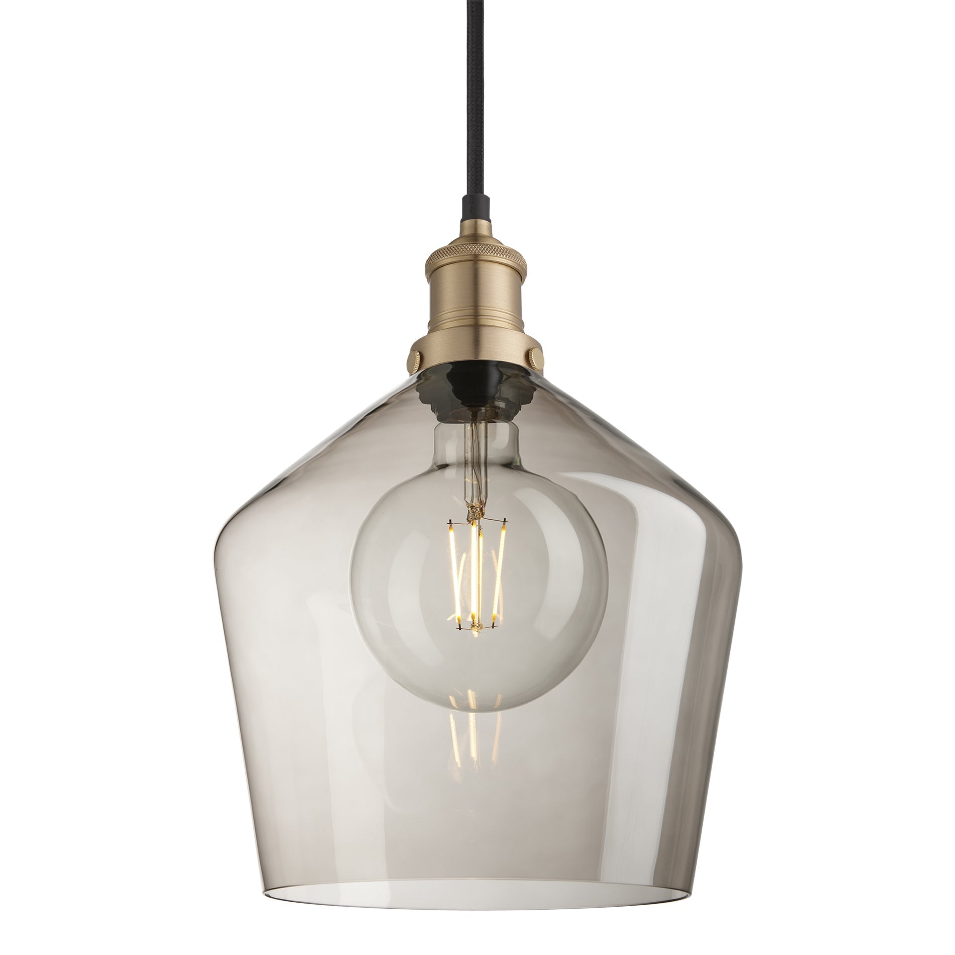Brooklyn Glass Schoolhouse Pendant Light - 10 Inch