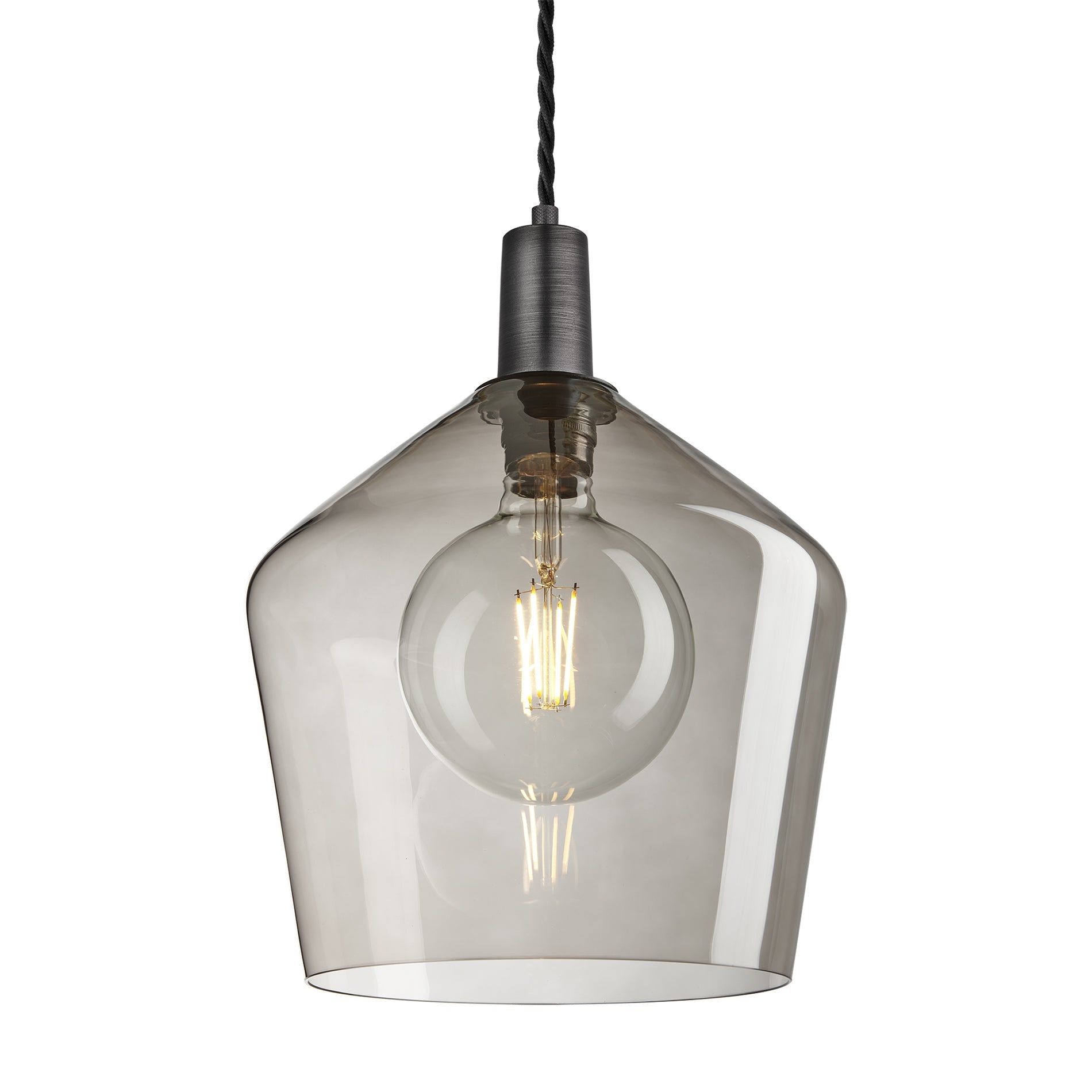 Sleek Schoolhouse Pendant – 10 Inch Glass Shade
