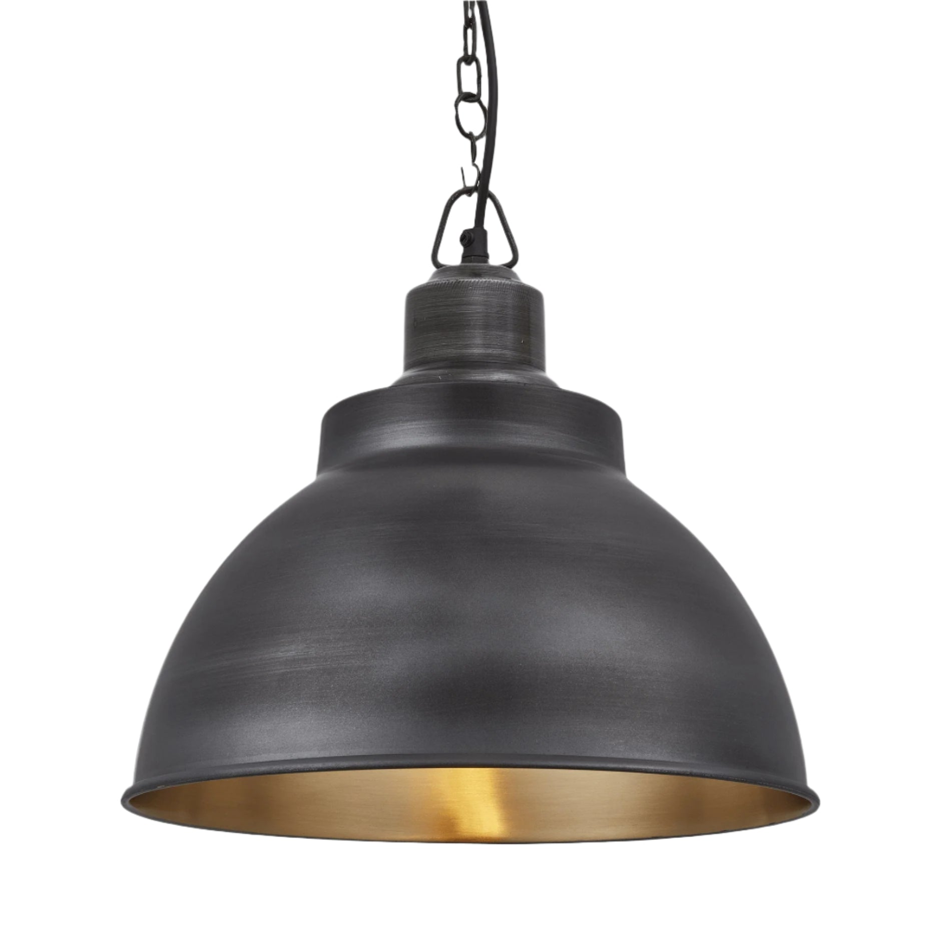 Brooklyn Dome Pendant Light - 13 Inch - Chain Holder
