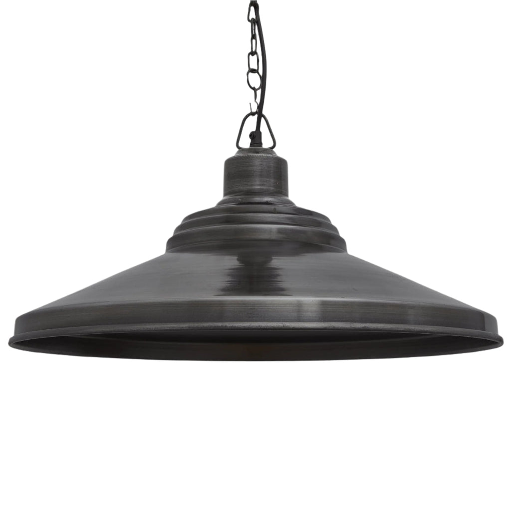 Brooklyn Giant Step Pewter Pendant - 18 Inch - Chain Holder