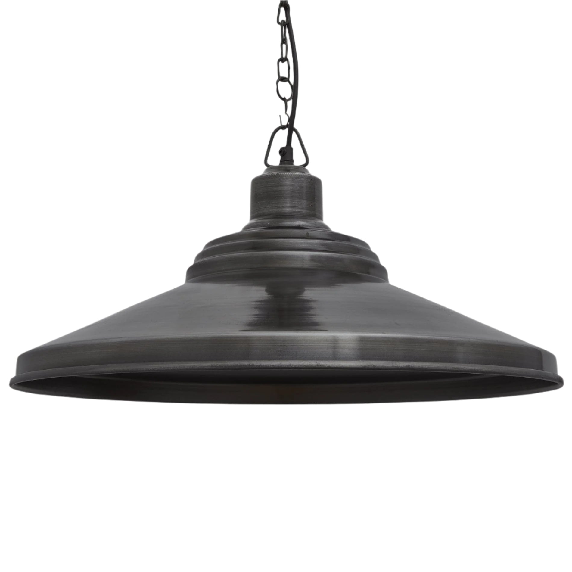 Brooklyn Giant Step Pewter Pendant - 18 Inch - Chain Holder