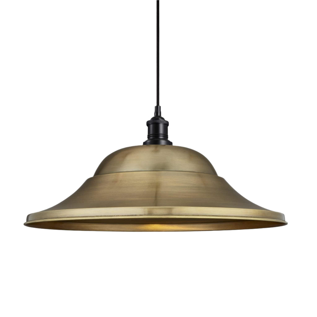 Brooklyn Giant Hat Pendant - 21 Inch - Brass