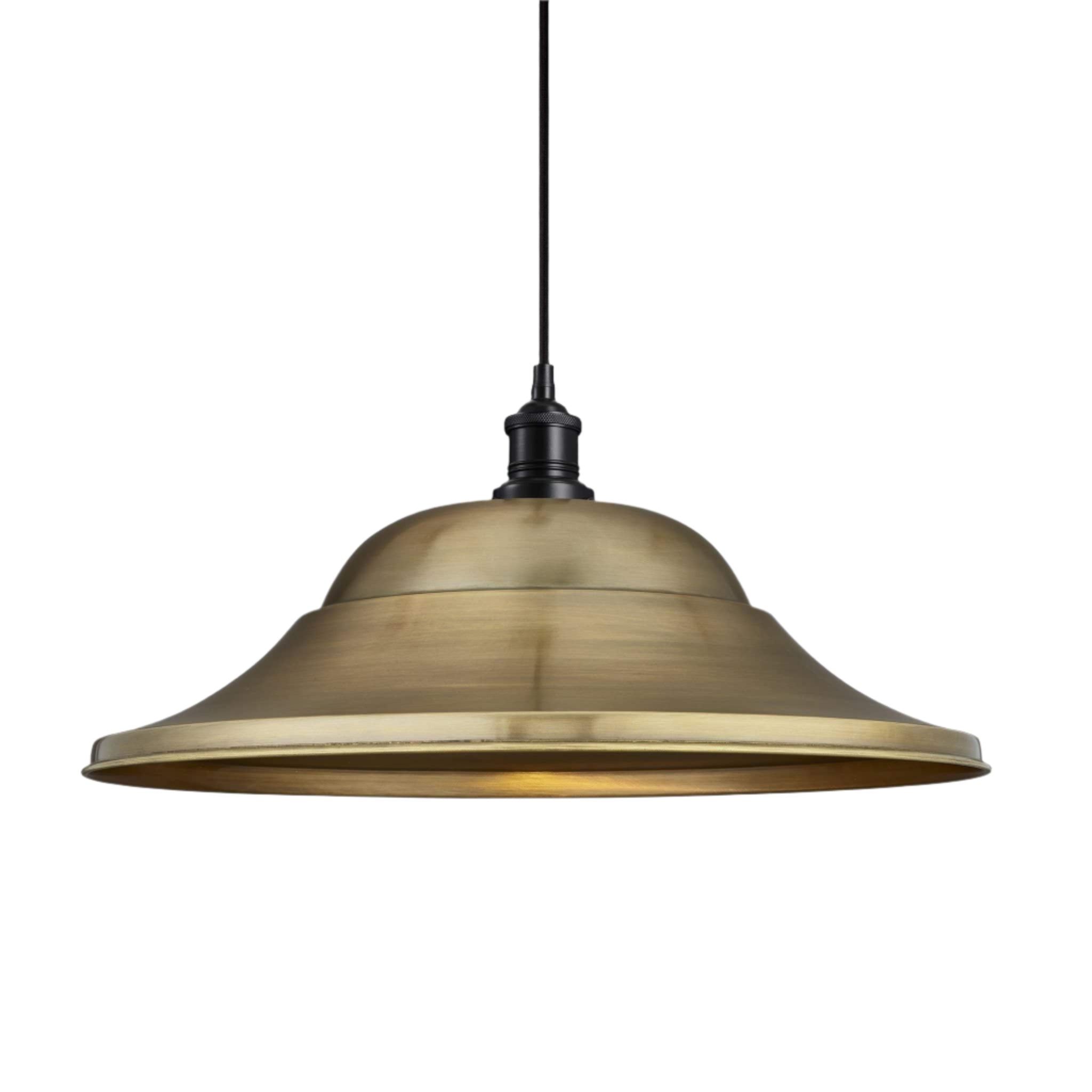 Brooklyn Giant Hat Pendant - 21 Inch - Brass