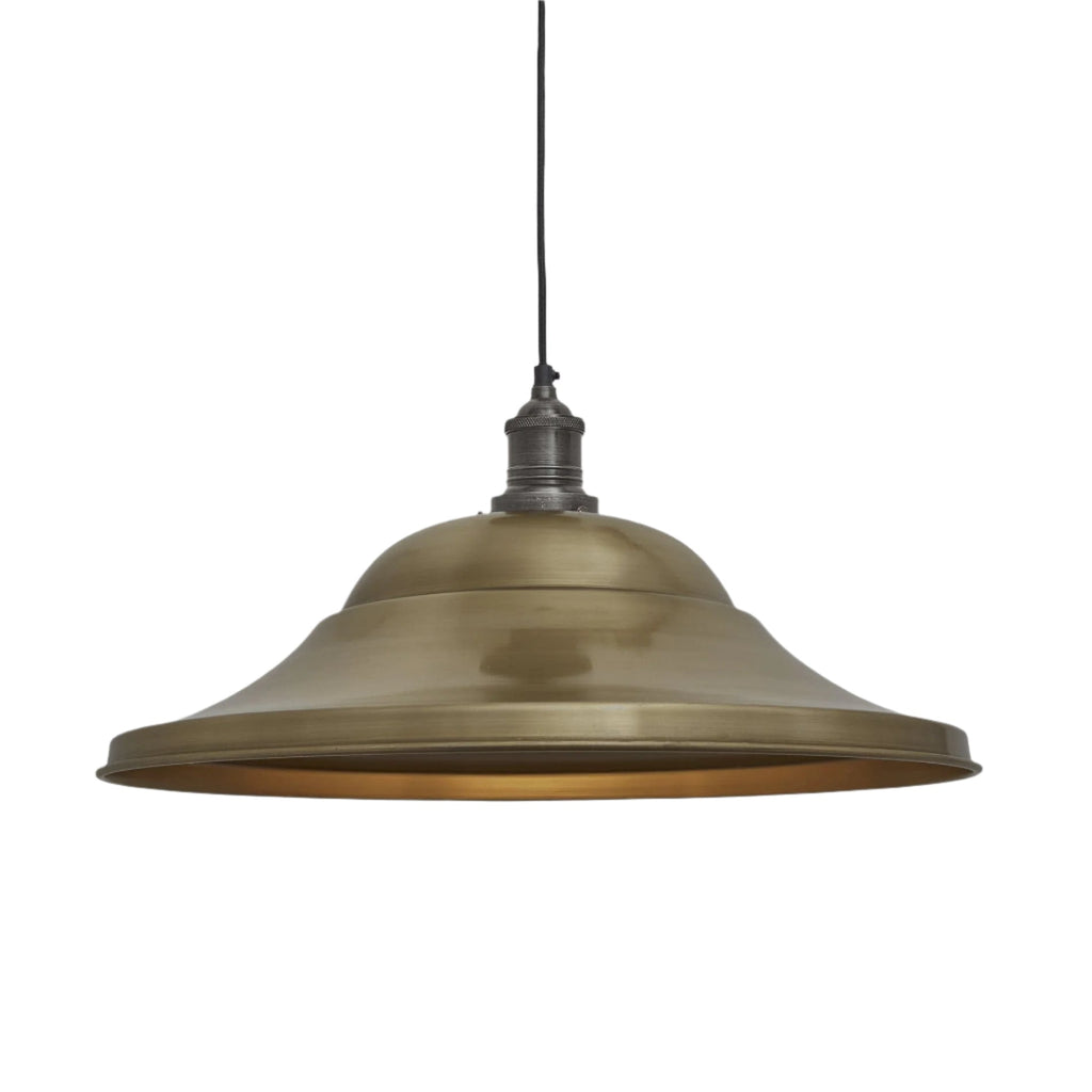 Brooklyn Giant Hat Pendant - 21 Inch - Brass