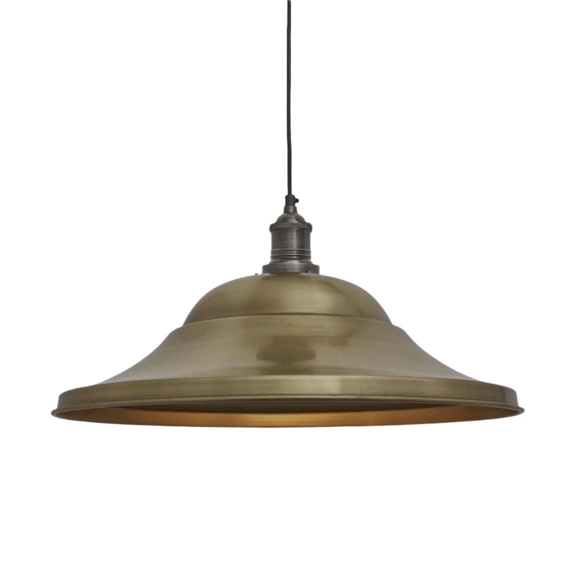 Brooklyn Giant Hat Pendant - 21 Inch - Brass