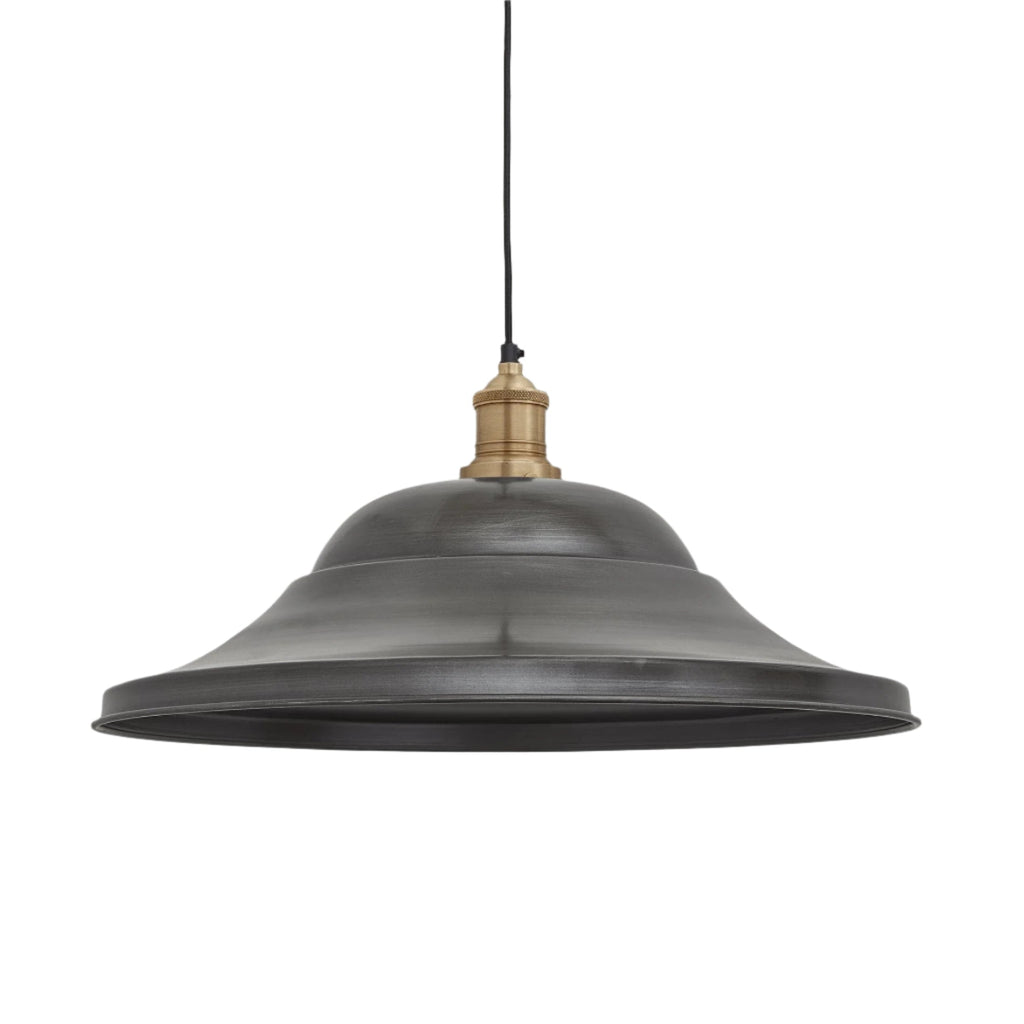 Brooklyn Giant Hat Pendant - 21 Inch - Pewter