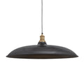 Brooklyn Giant Bowl Pendant - 24 Inch - Pewter