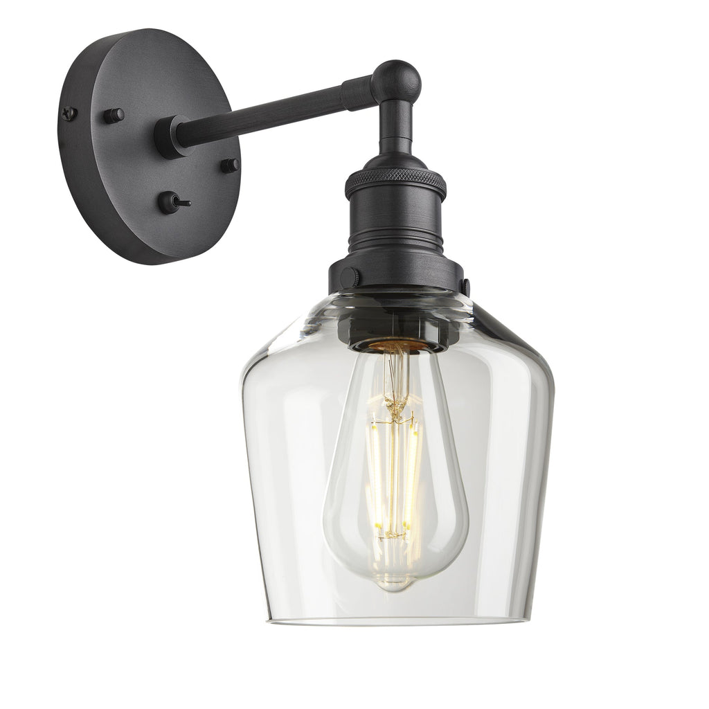 Brooklyn Glass Schoolhouse Wall Light - 5.5 Inch