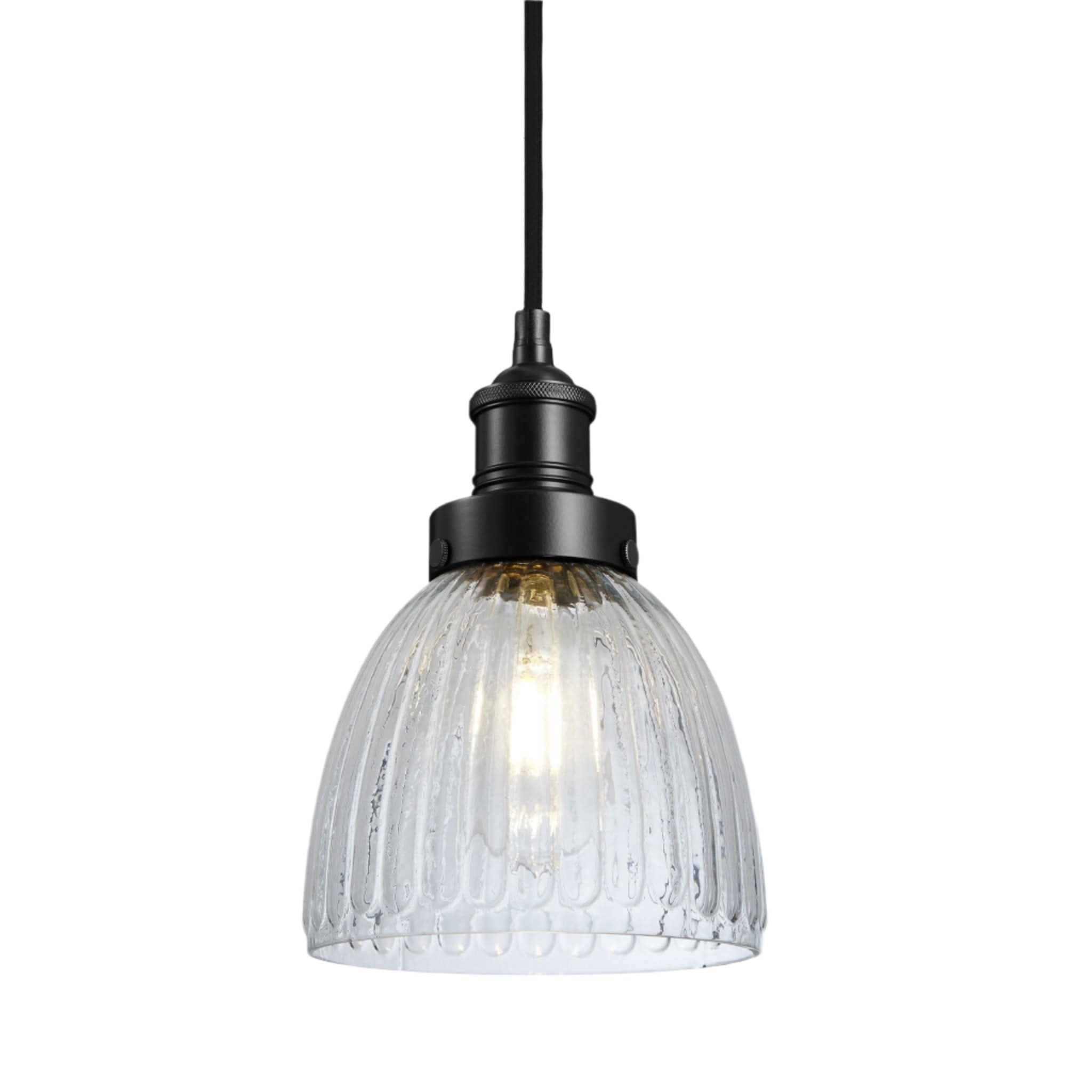 Brooklyn Glass Cone Pendant Light - 7 Inch