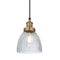 Brooklyn Glass Cone Pendant Light - 7 Inch