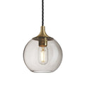 Chelsea Mocha Glass Globe Pendant - 7 Inch