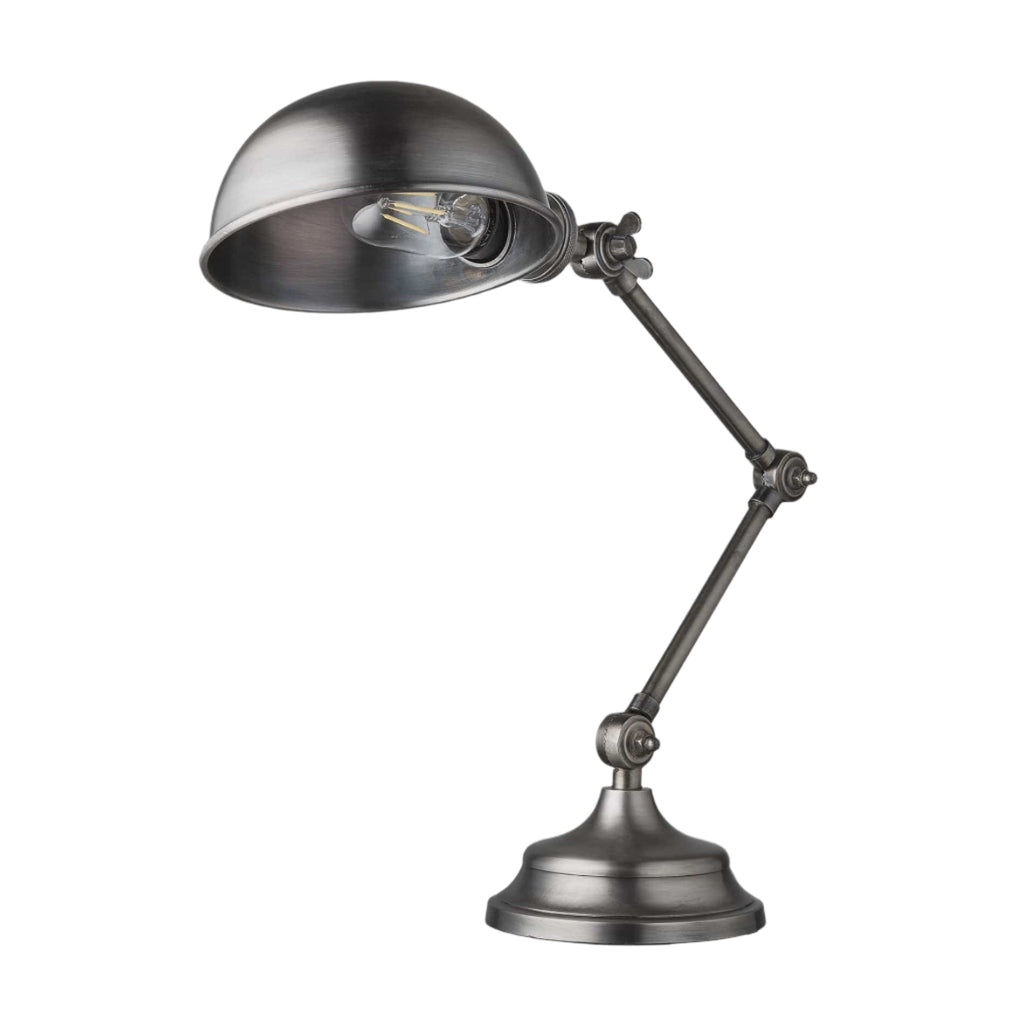 Brooklyn Pharmacy Adjustable Dome Table Lamp - 7 Inch - Gunmetal