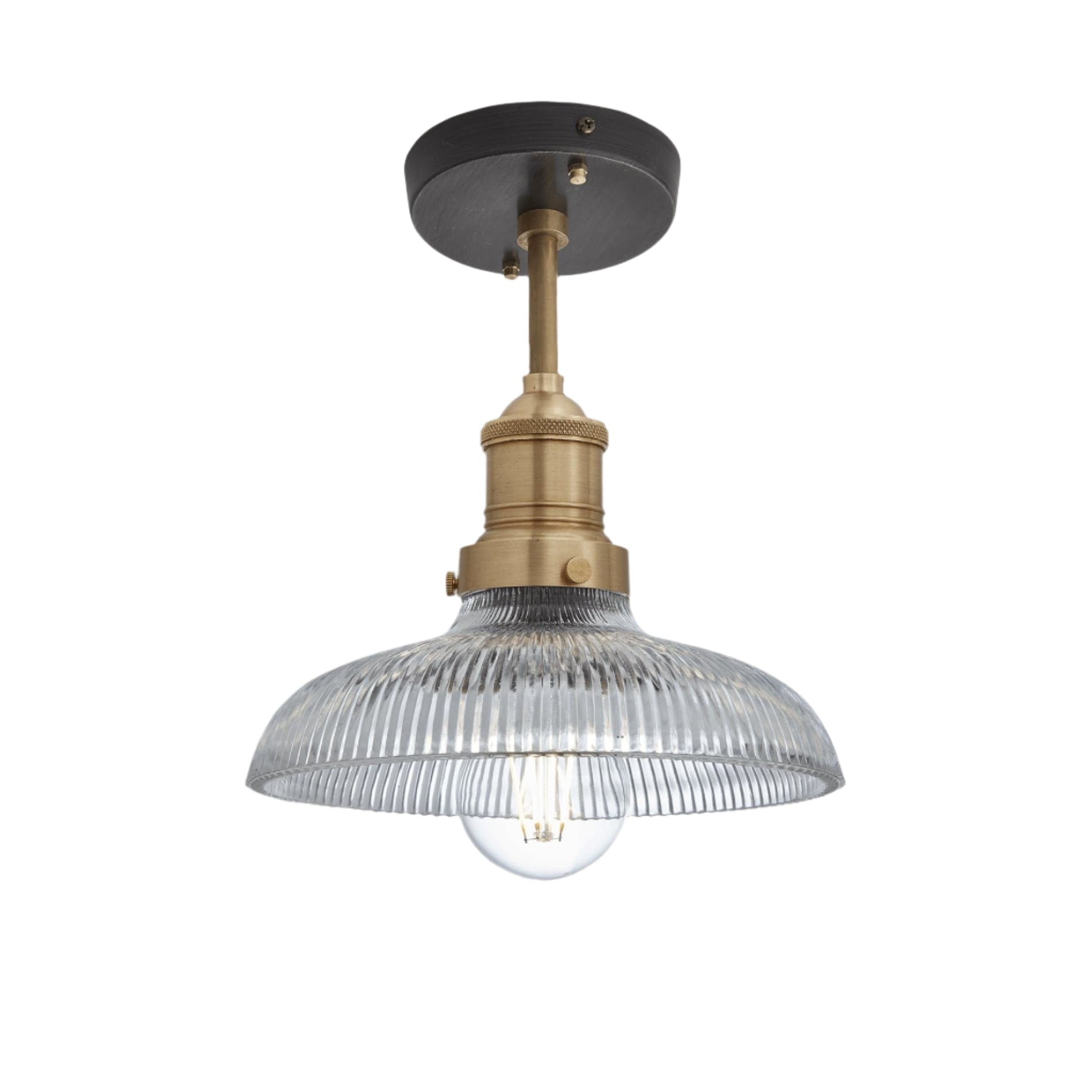 Brooklyn Glass Dome Flush Mount - 8 Inch