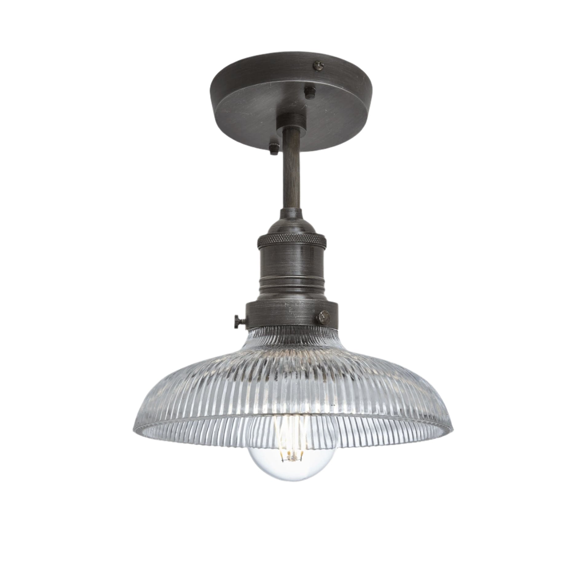 Brooklyn Glass Dome Flush Mount - 8 Inch