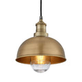 Brooklyn Outdoor & Bathroom Dome Pendant - 8 Inch - Brass