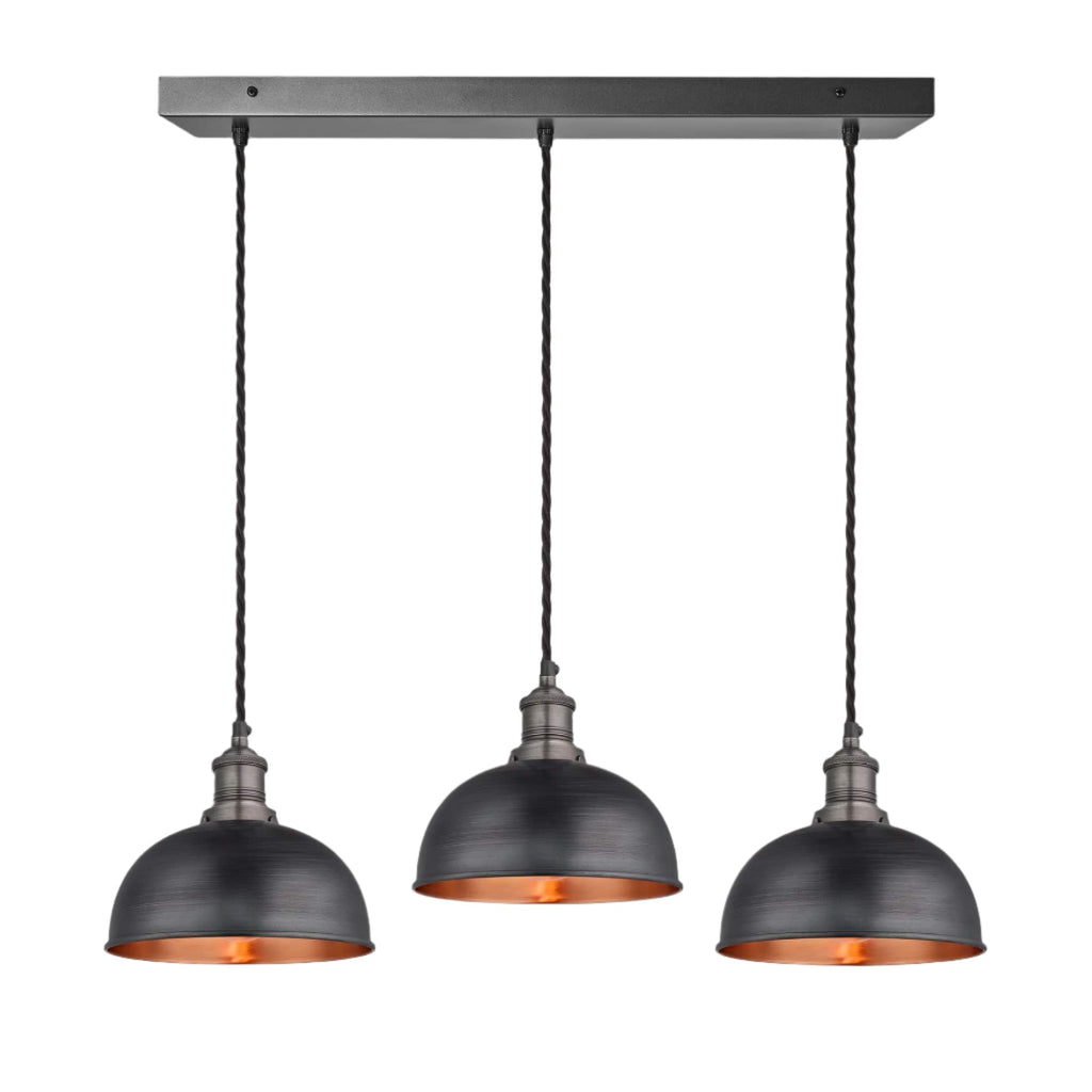 Brooklyn Dome 3 Wire Cluster Lights - 8 inch