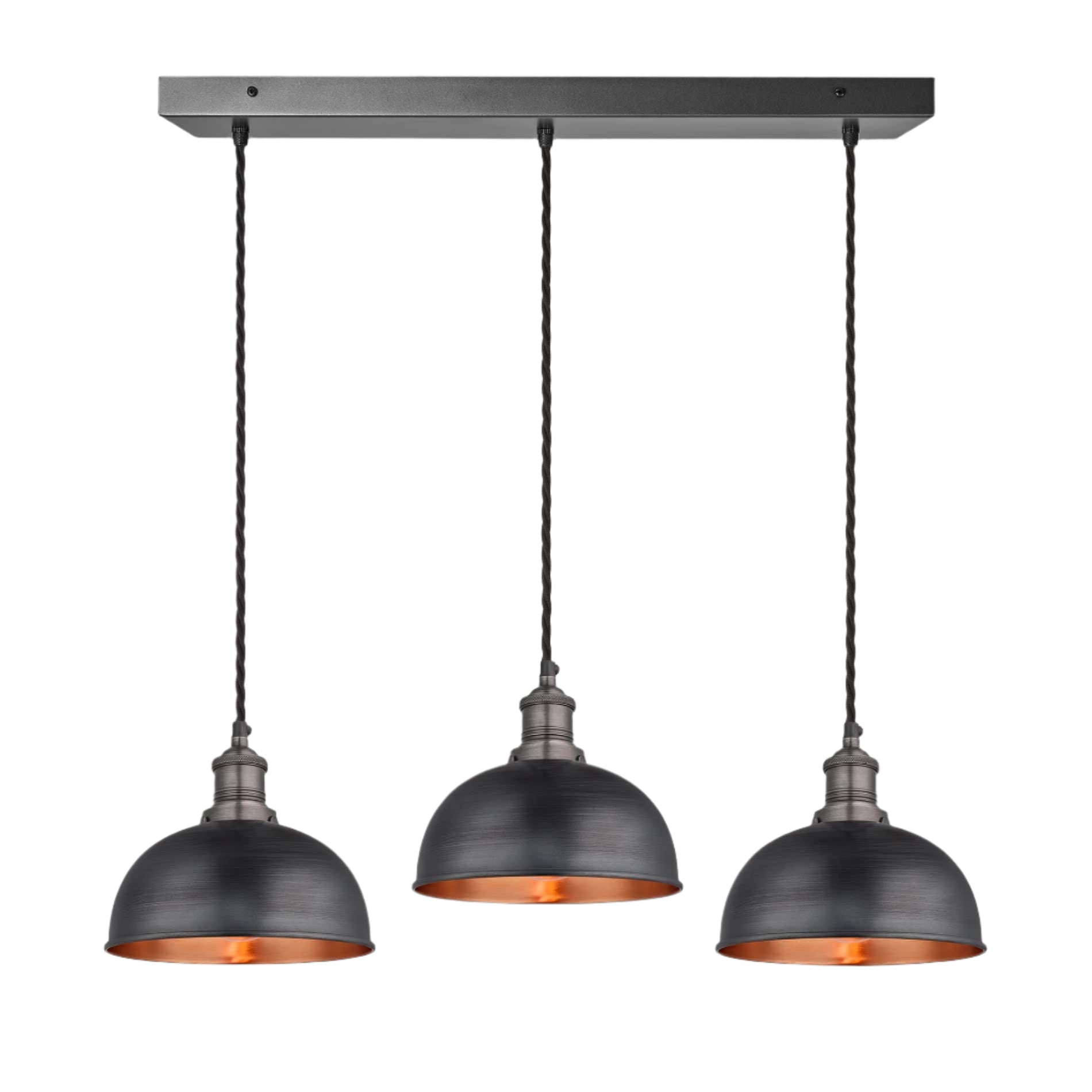 Brooklyn Dome 3 Wire Cluster Lights - 8 inch