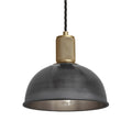 Knurled Dome Pendant Light - 8 Inch