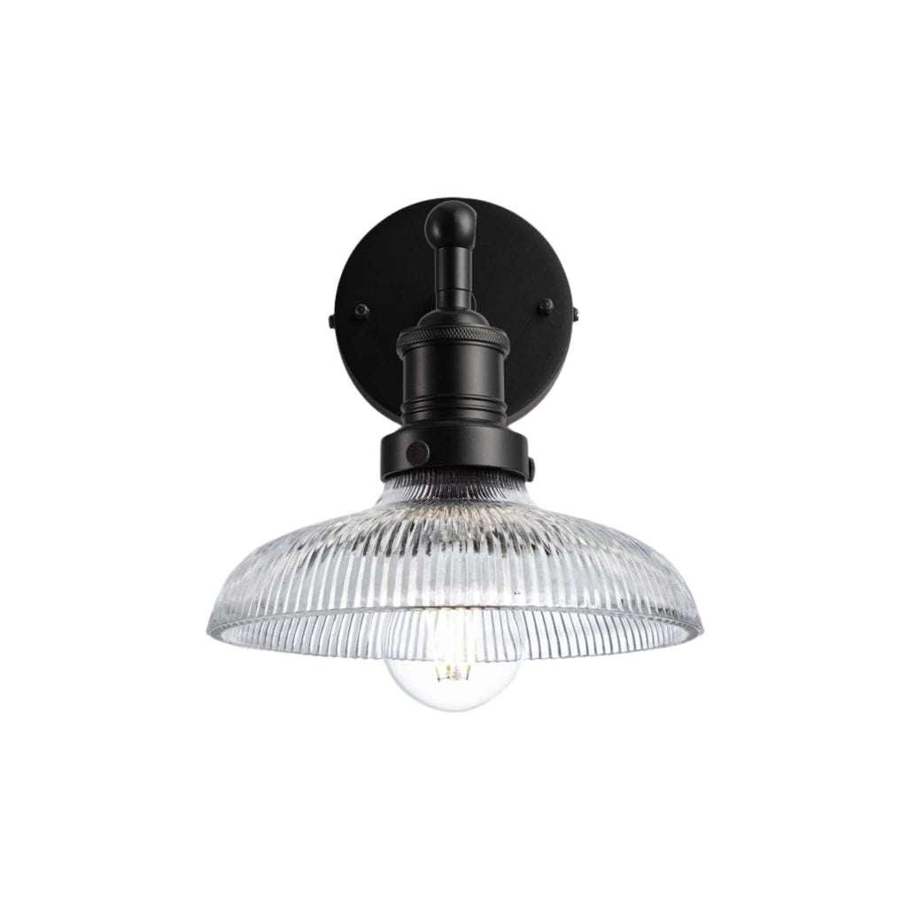 Brooklyn Glass Dome Wall Light - 8 Inch