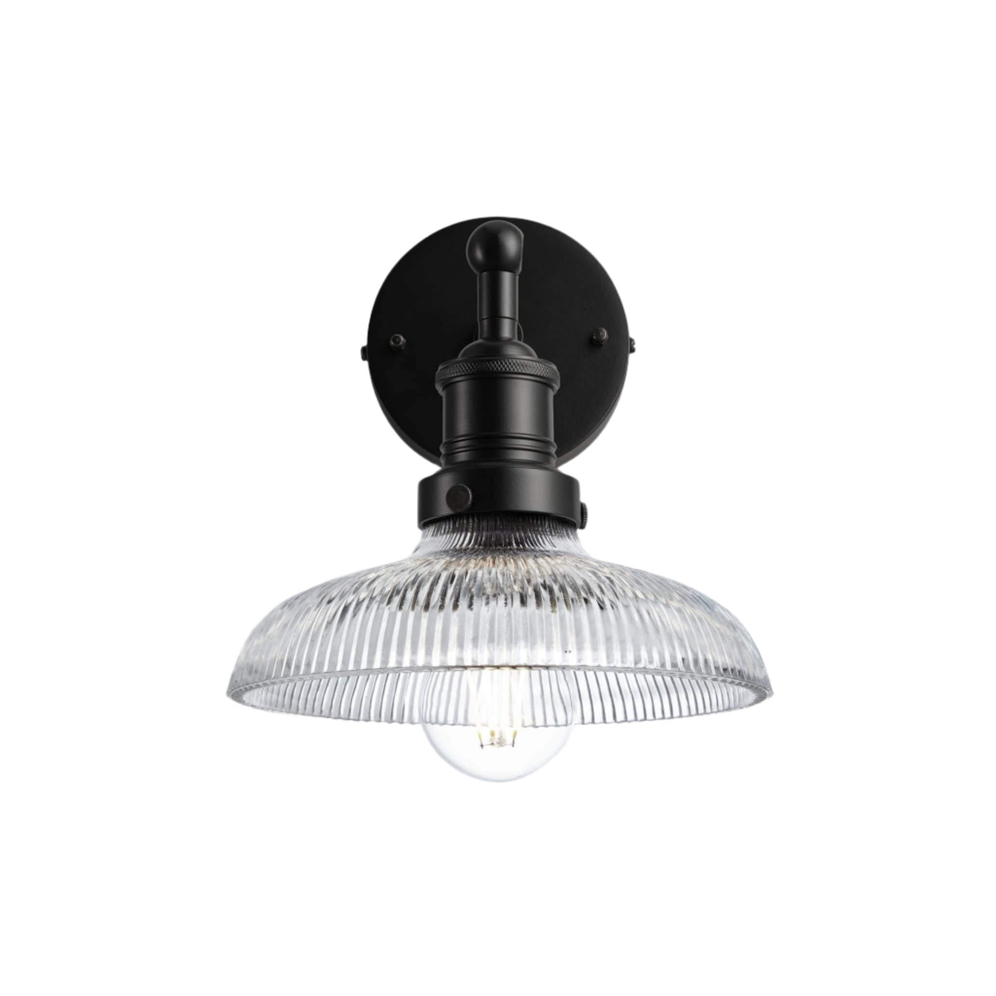 Brooklyn Glass Dome Wall Light - 8 Inch