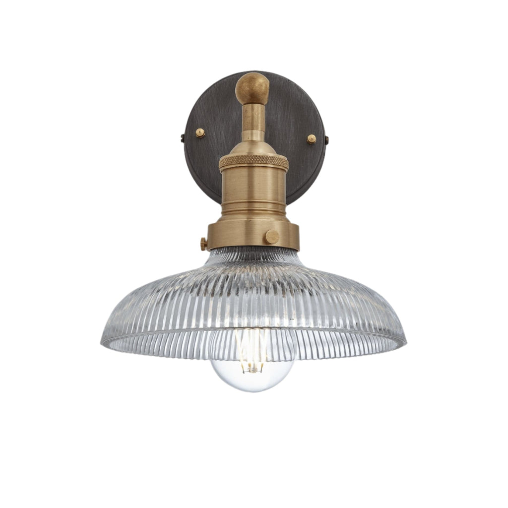 Brooklyn Glass Dome Wall Light - 8 Inch