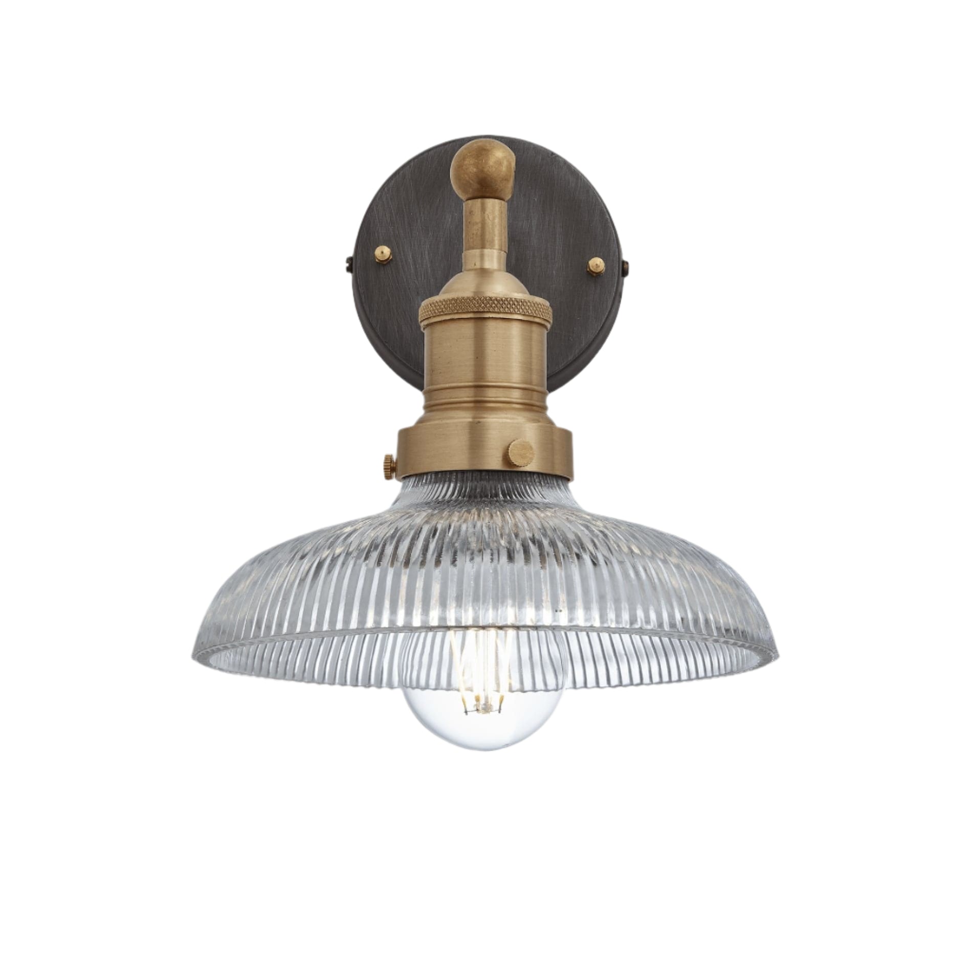Brooklyn Glass Dome Wall Light - 8 Inch