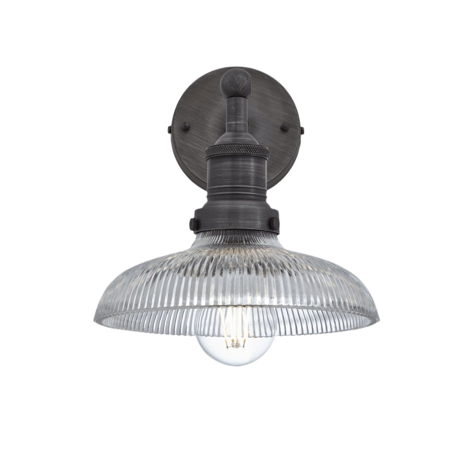 Brooklyn Glass Dome Wall Light - 8 Inch