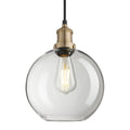 Brooklyn Glass Globe Pendant - 9 Inch