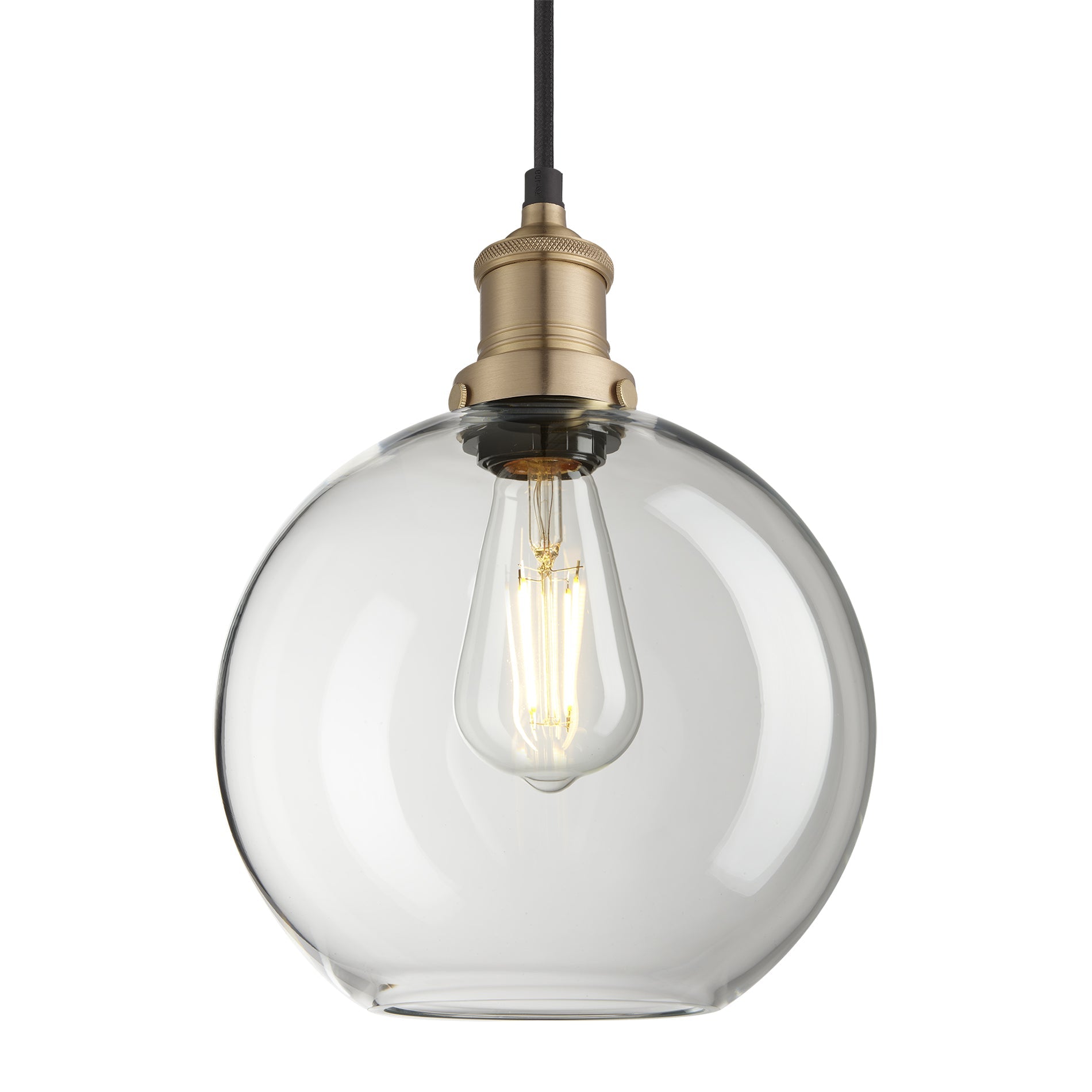 Brooklyn Glass Globe Pendant - 9 Inch