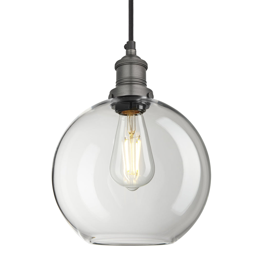 Brooklyn Glass Globe Pendant - 9 Inch