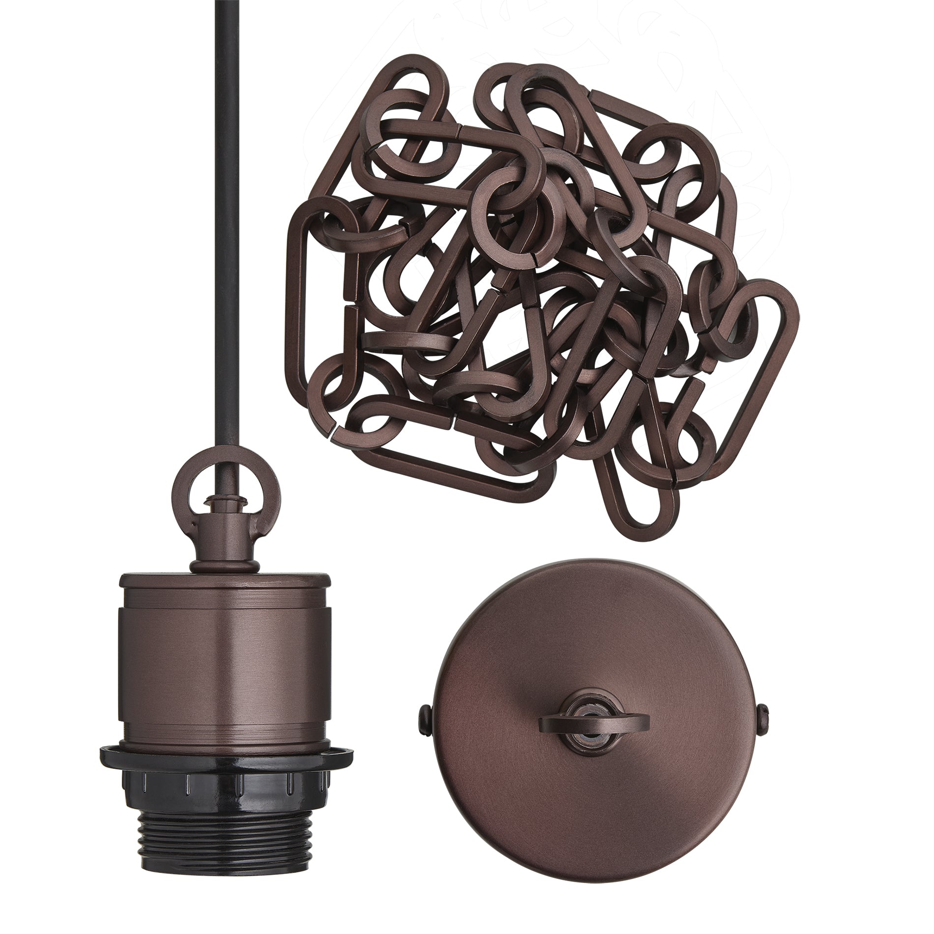 Albany Glass Globe Pendant Light - 9 Inch - Opal - Chain Holder