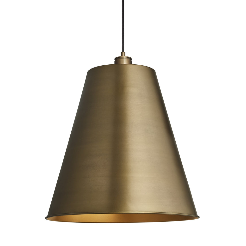 Albany Funnel Pendant - 16 inch - Brass