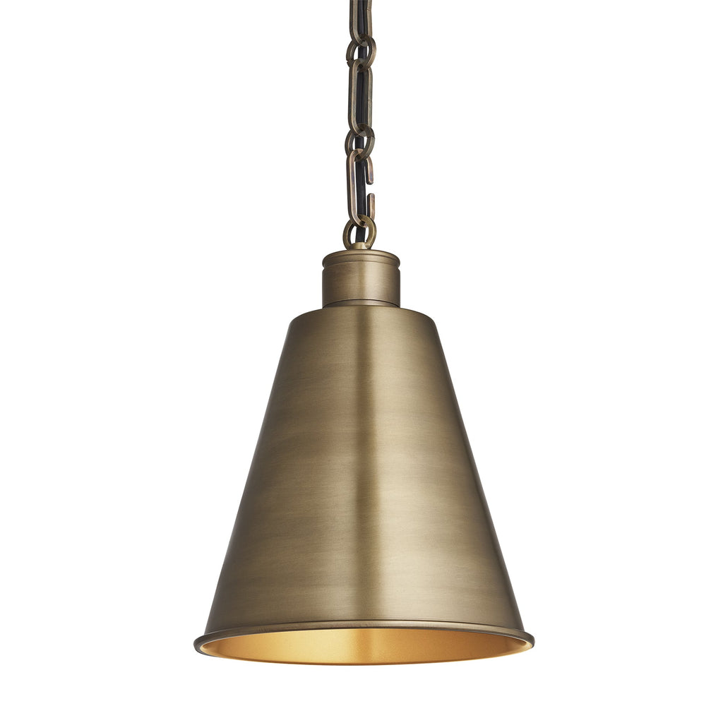 Albany Funnel Pendant Light - 8 Inch - Chain Holder