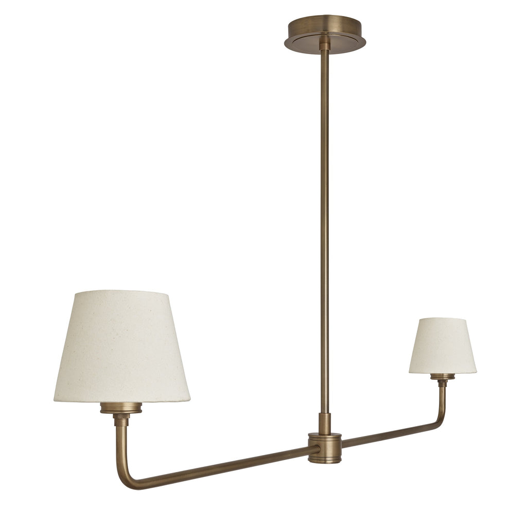 Albany Double Pendant Light - Natural Cotton Shades