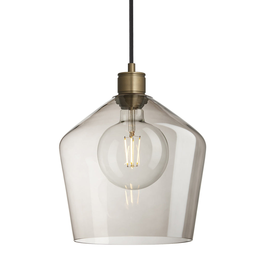 Albany Glass Schoolhouse Pendant Light - 10 Inch