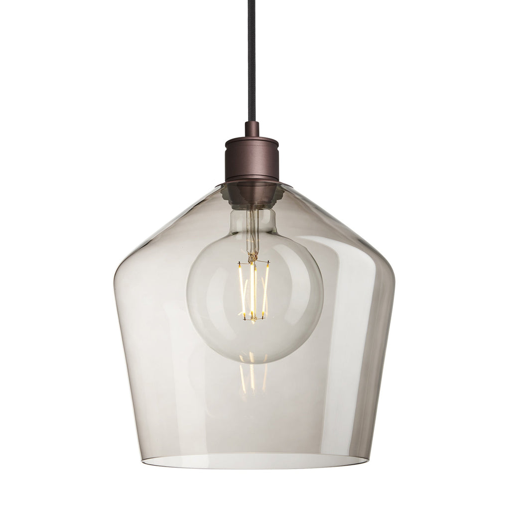 Albany Glass Schoolhouse Pendant Light - 10 Inch