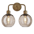 Albany Glass Globe Double Wall Light - 7 Inch