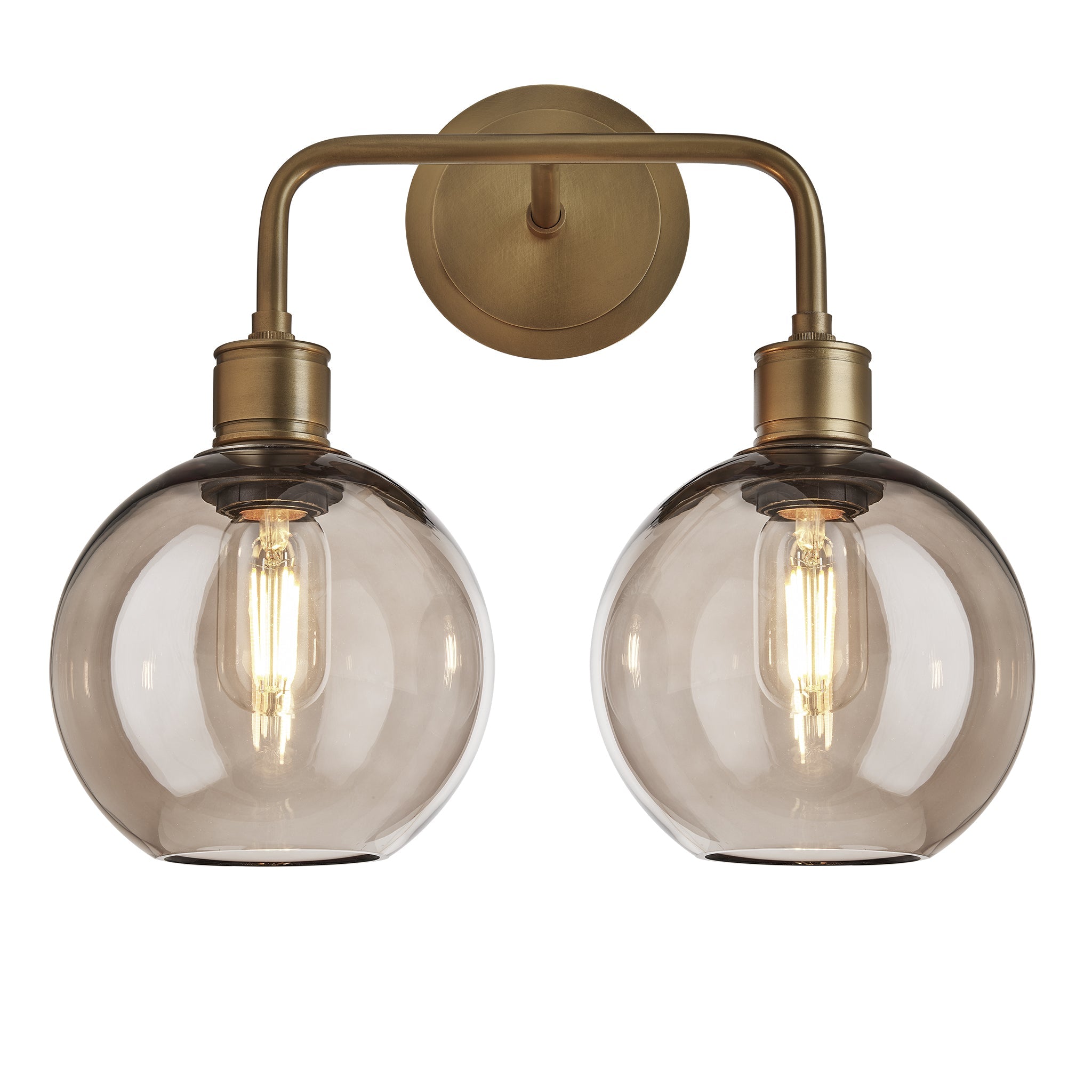Albany Glass Globe Double Wall Light - 7 Inch