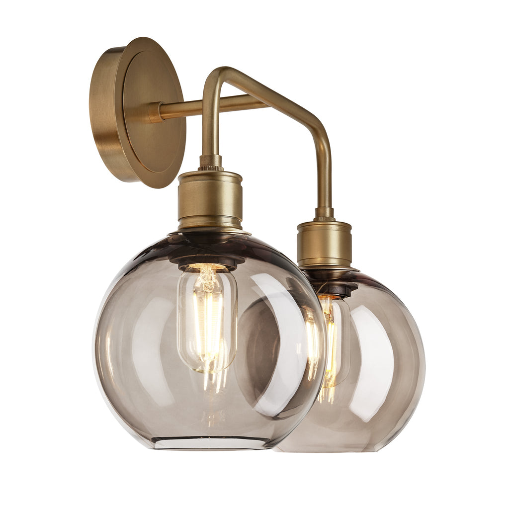 Albany Glass Globe Double Wall Light - 7 Inch