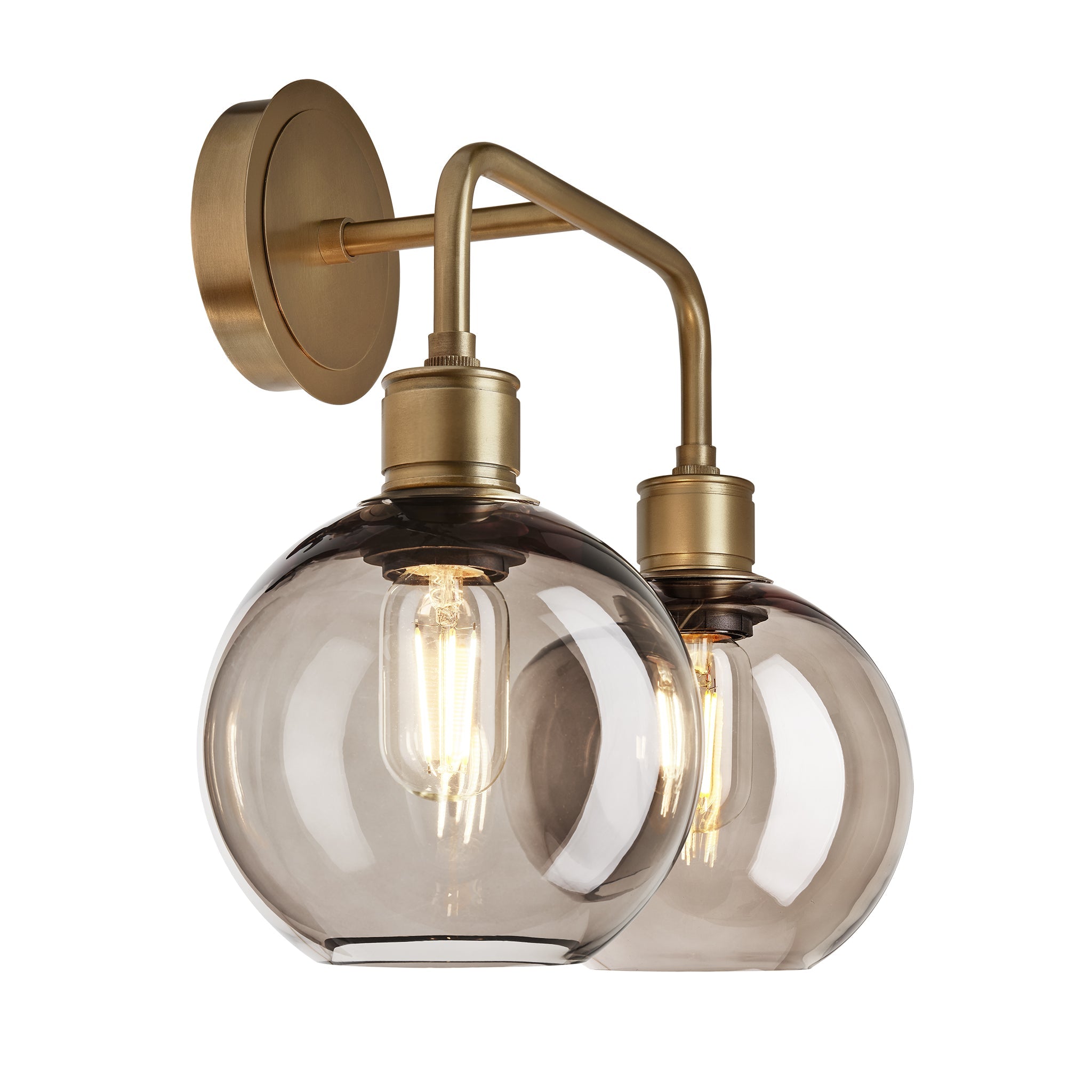 Albany Glass Globe Double Wall Light - 7 Inch