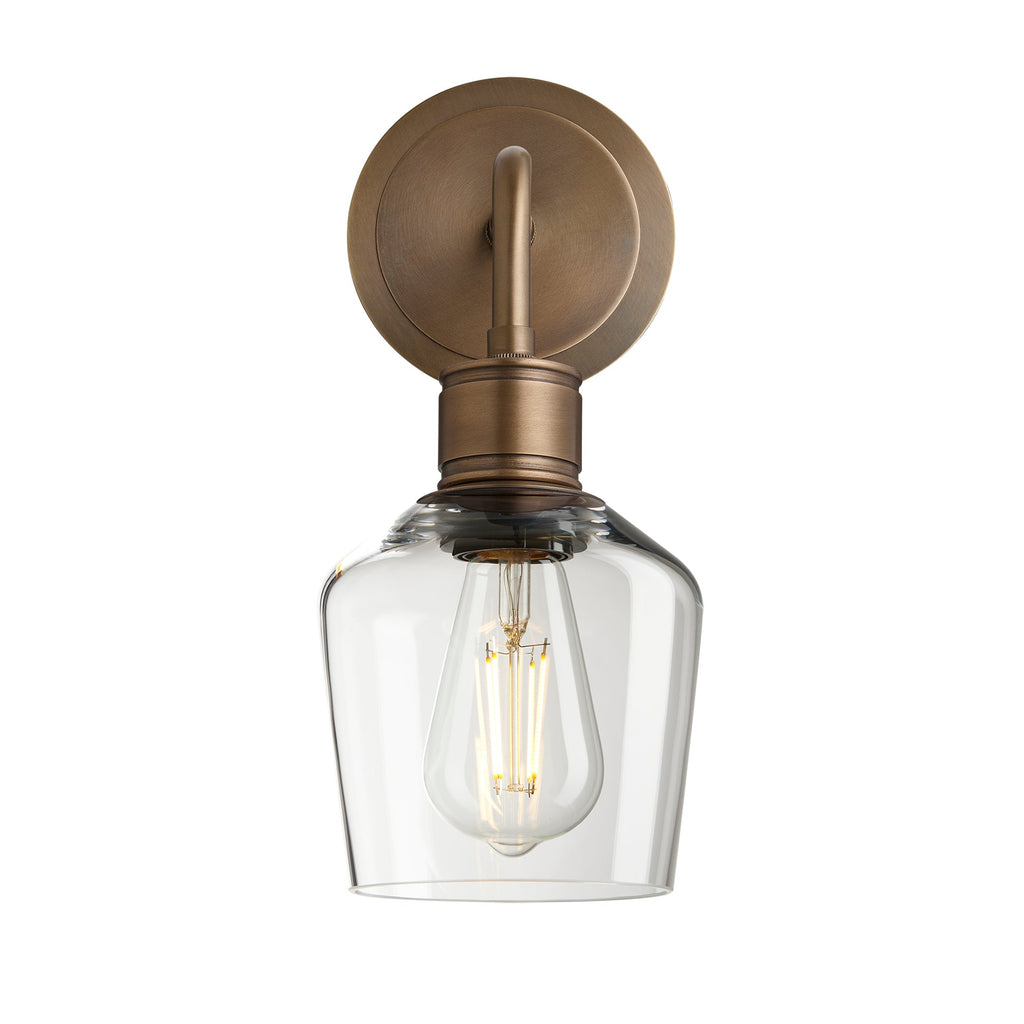 Albany Glass Schoolhouse Single Wall Light - 5.5 Inch