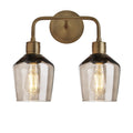 Albany Glass Schoolhouse Double Wall Light - 5.5 Inch