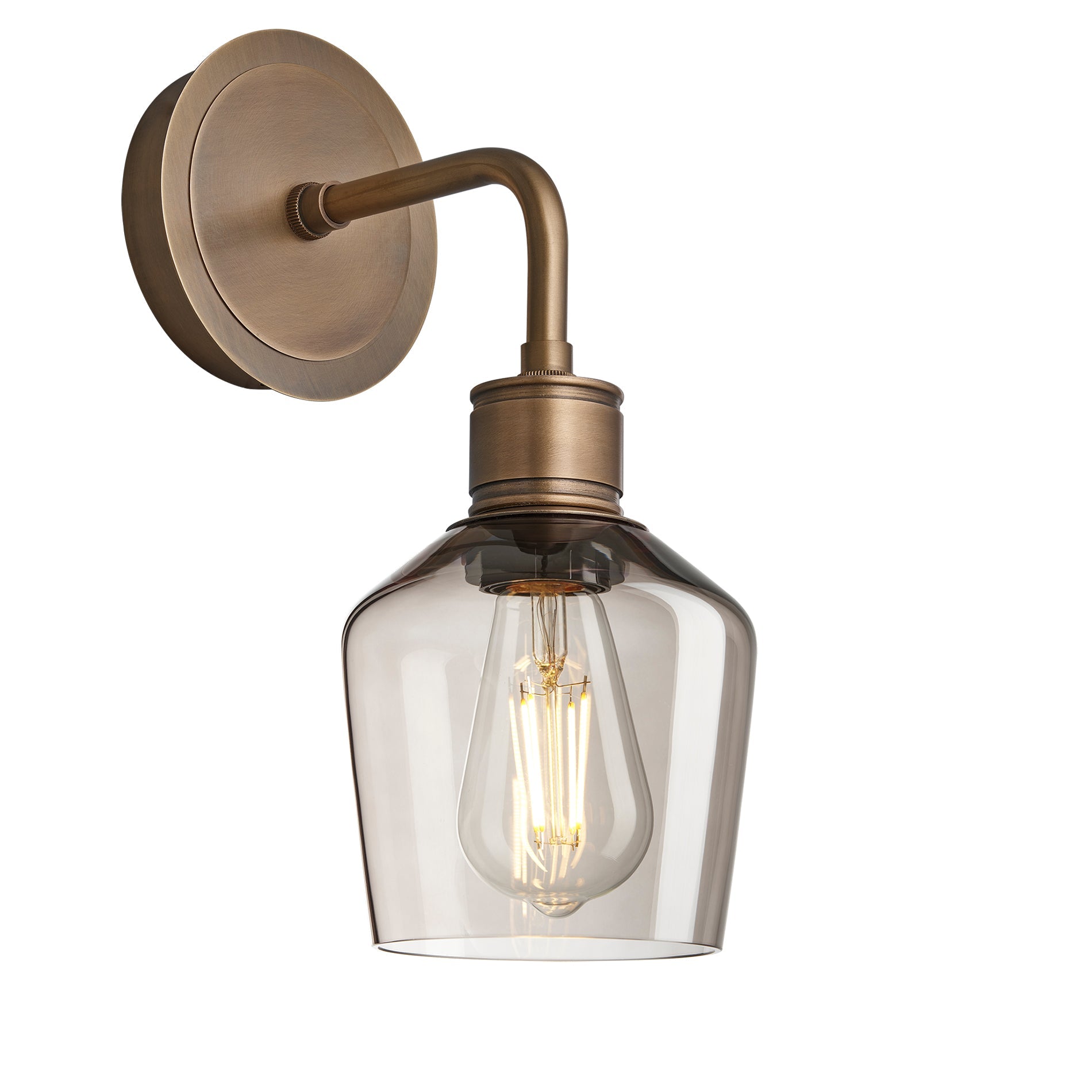 Albany Glass Schoolhouse Single Wall Light - 5.5 Inch