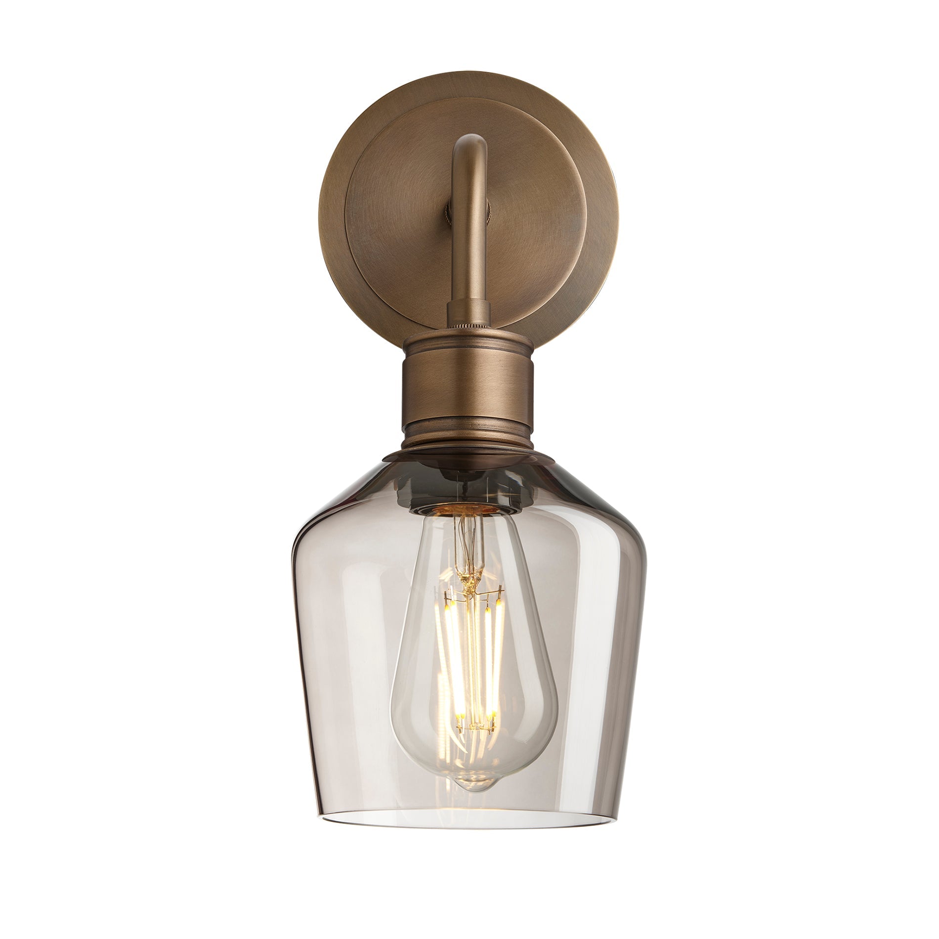 Albany Glass Schoolhouse Single Wall Light - 5.5 Inch