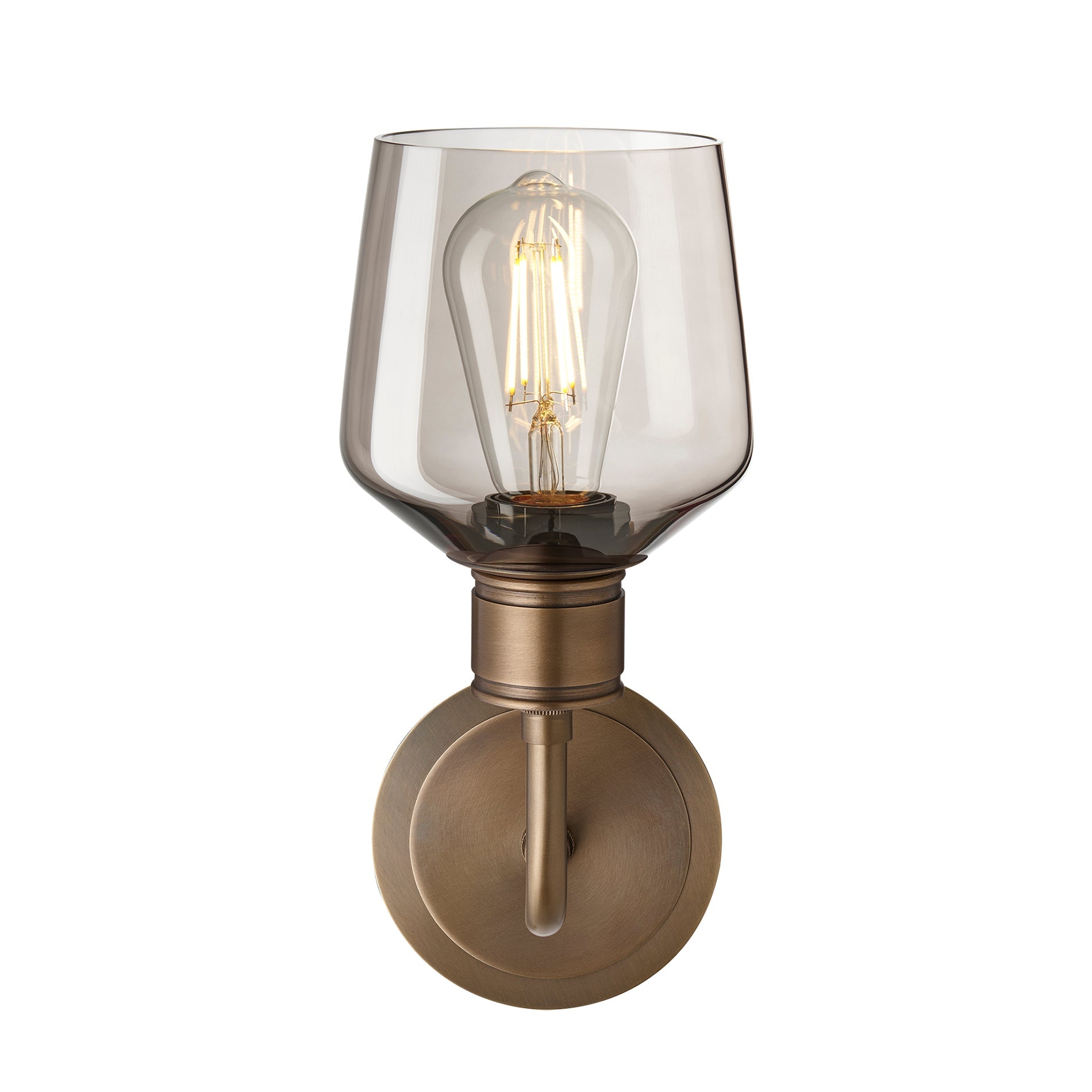 Albany Glass Schoolhouse Single Wall Light - 5.5 Inch
