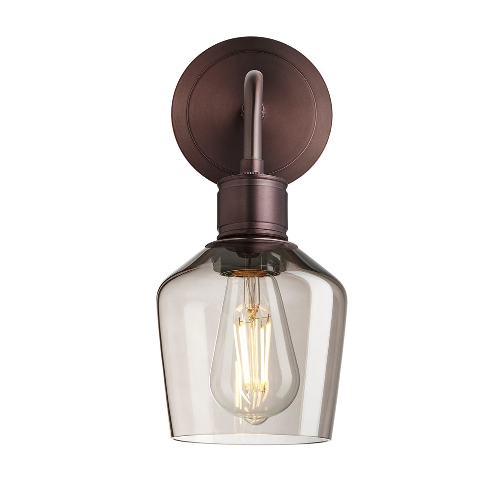 Albany Glass Schoolhouse Single Wall Light - 5.5 Inch