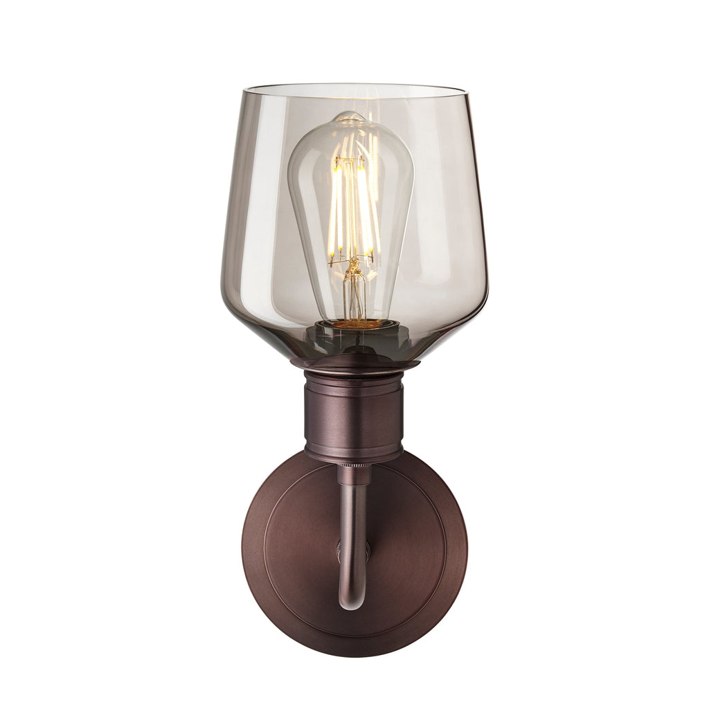 Albany Glass Schoolhouse Single Wall Light - 5.5 Inch