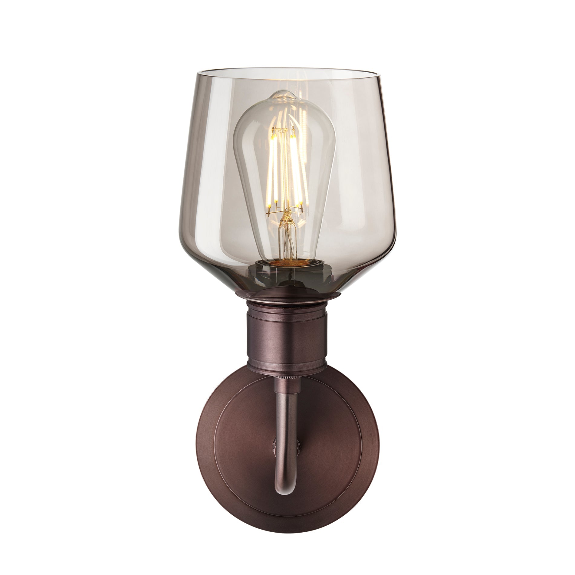 Albany Glass Schoolhouse Single Wall Light - 5.5 Inch