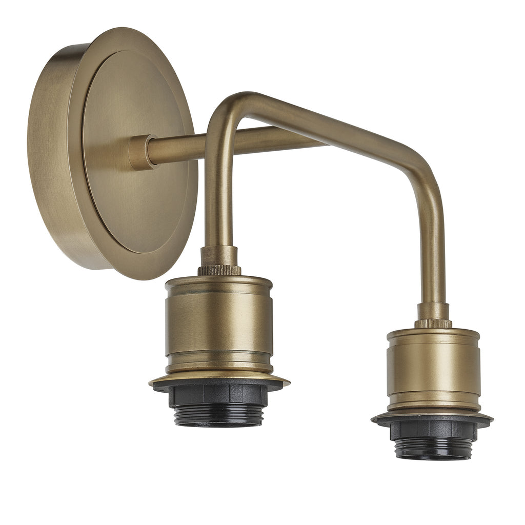 Albany Glass Schoolhouse Double Wall Light - 5.5 Inch